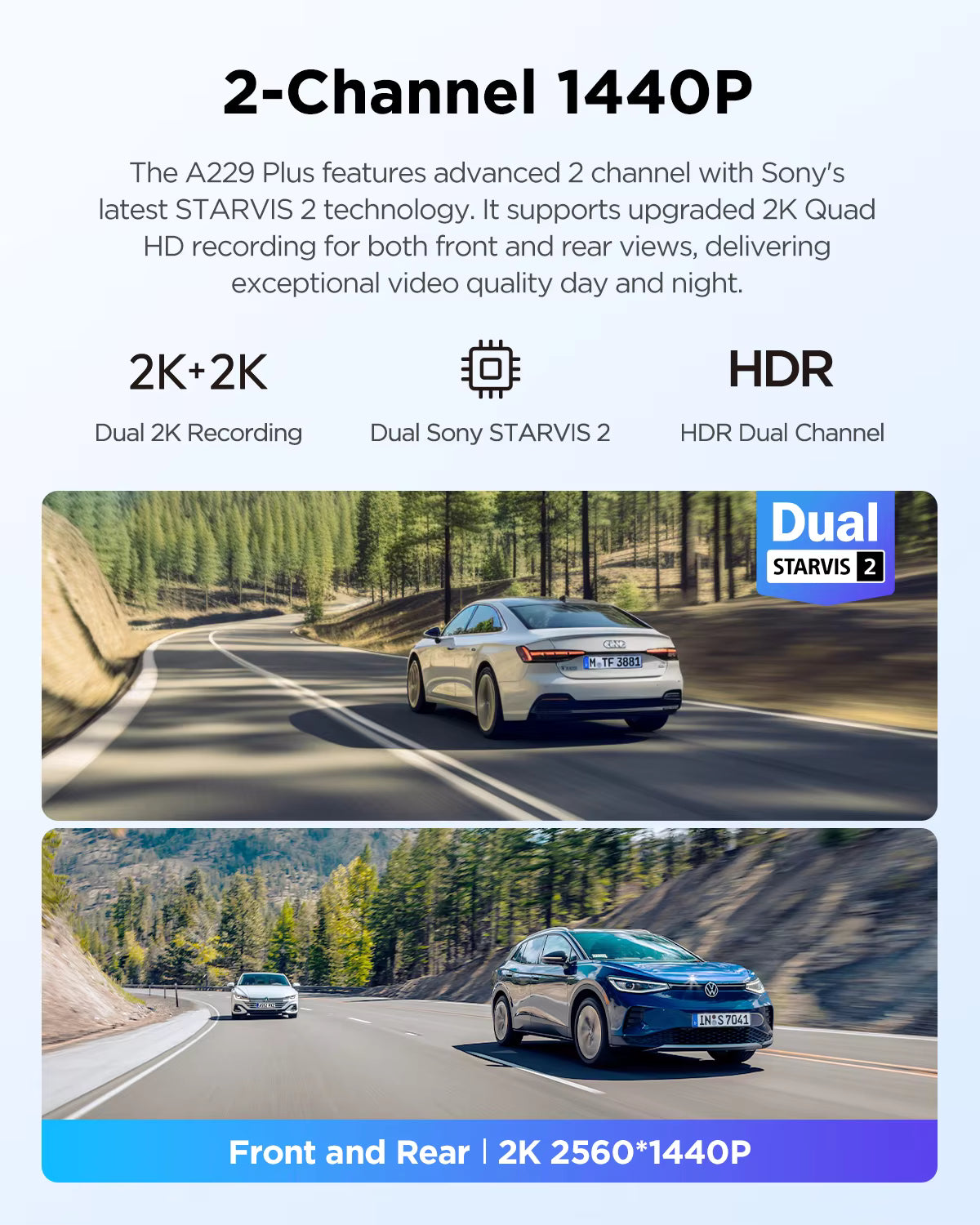 BravikHub™ Front & Rear Dash Cam – Driver Protection System