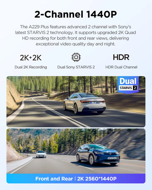 BravikHub™ Front & Rear Dash Cam – Driver Protection System