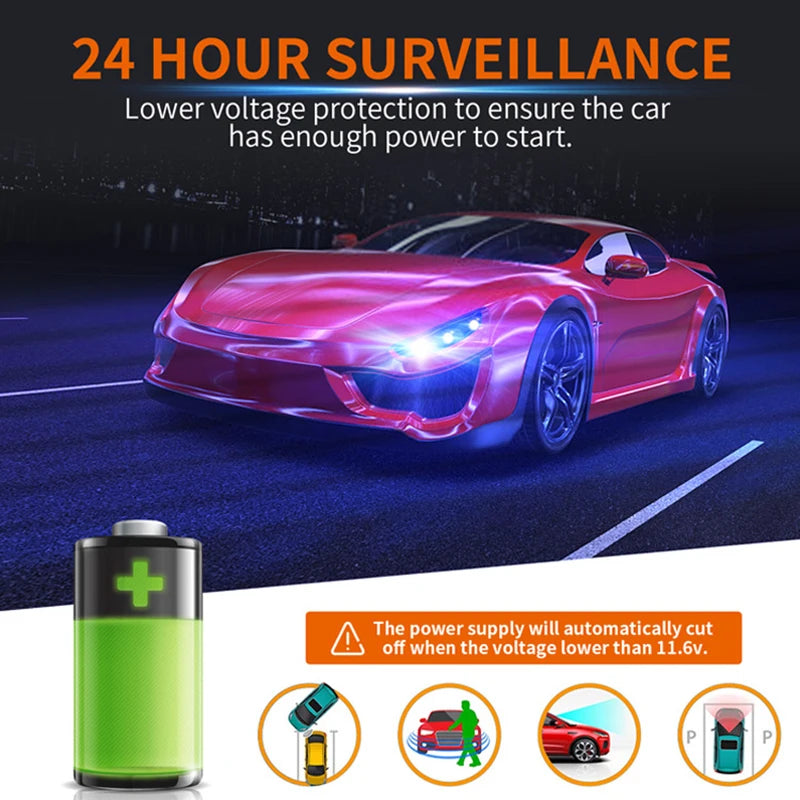 Dash Cam Hardwire Kit — 24H Parking Monitor | Mini, Micro & USB-C